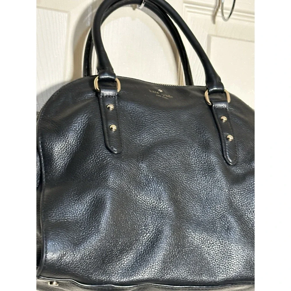 Kate Spade Black Leather Purse (missing‎ Strap)
